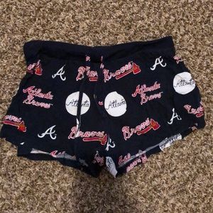 Braves pajama shorts